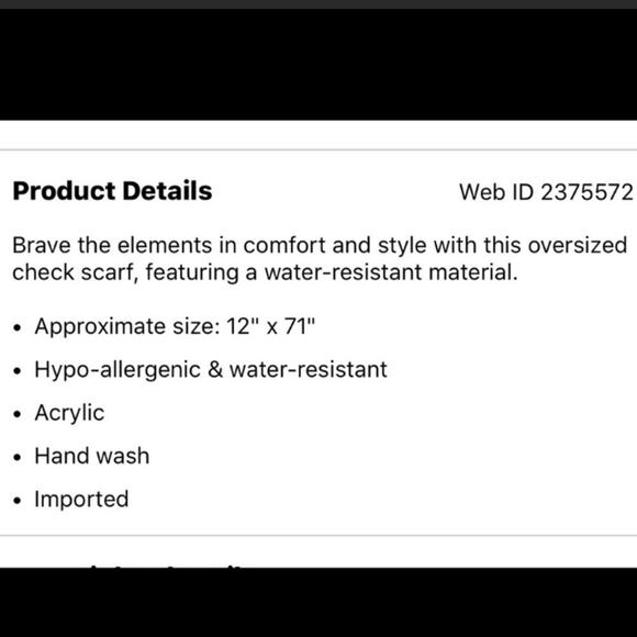 Cashmink V. Fraas Scarf Gray Black Red Checked Wrap 100% Acrylic Hypo Allergenic - Picture 6 of 8